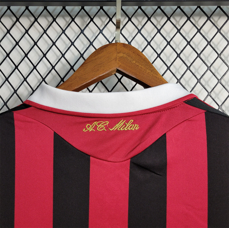 Ac Milan 2009-10 Home Retro Long Sleeve
