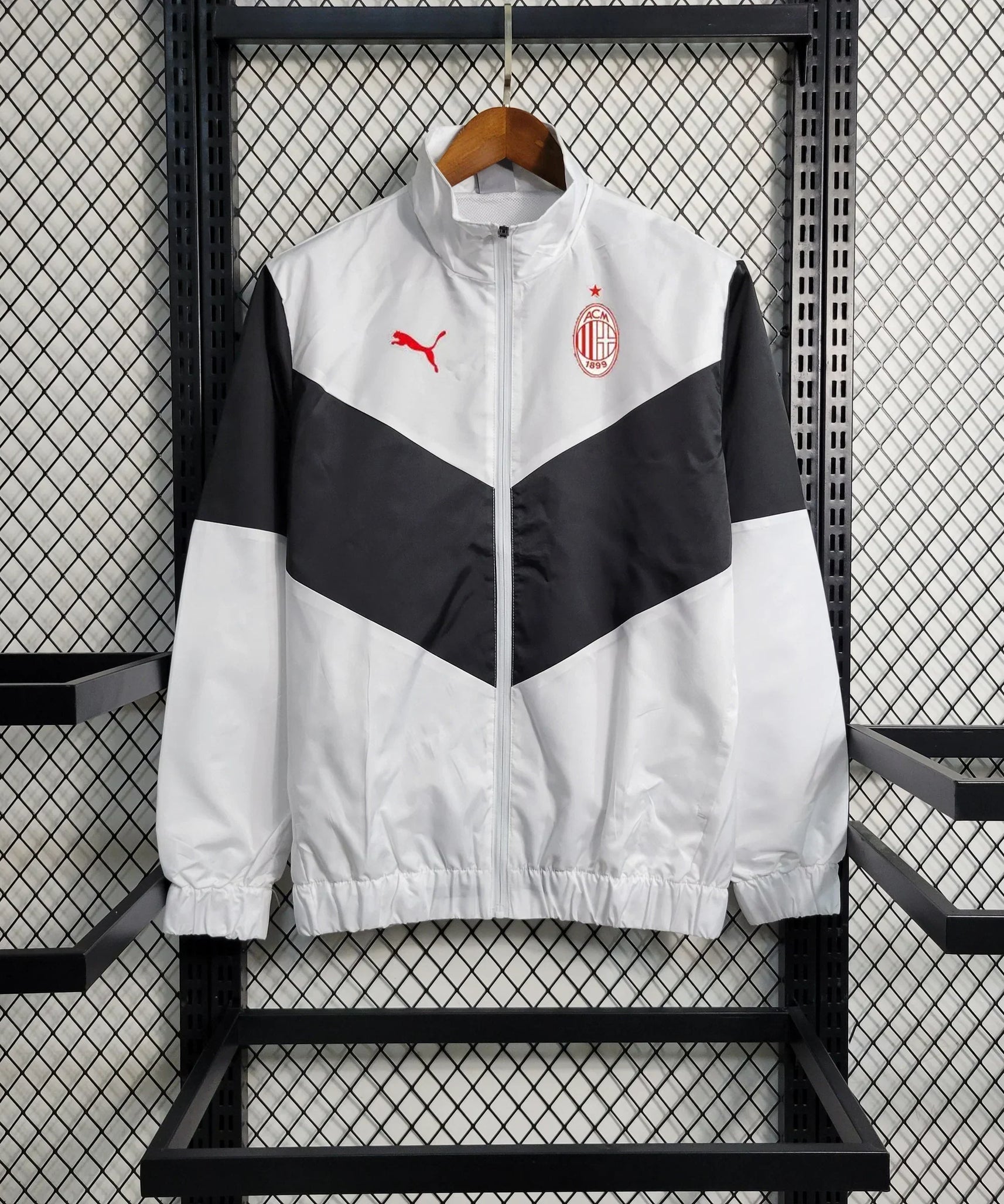 Veste Coupe-Vent Milan 23/24 - Blanche et Noire