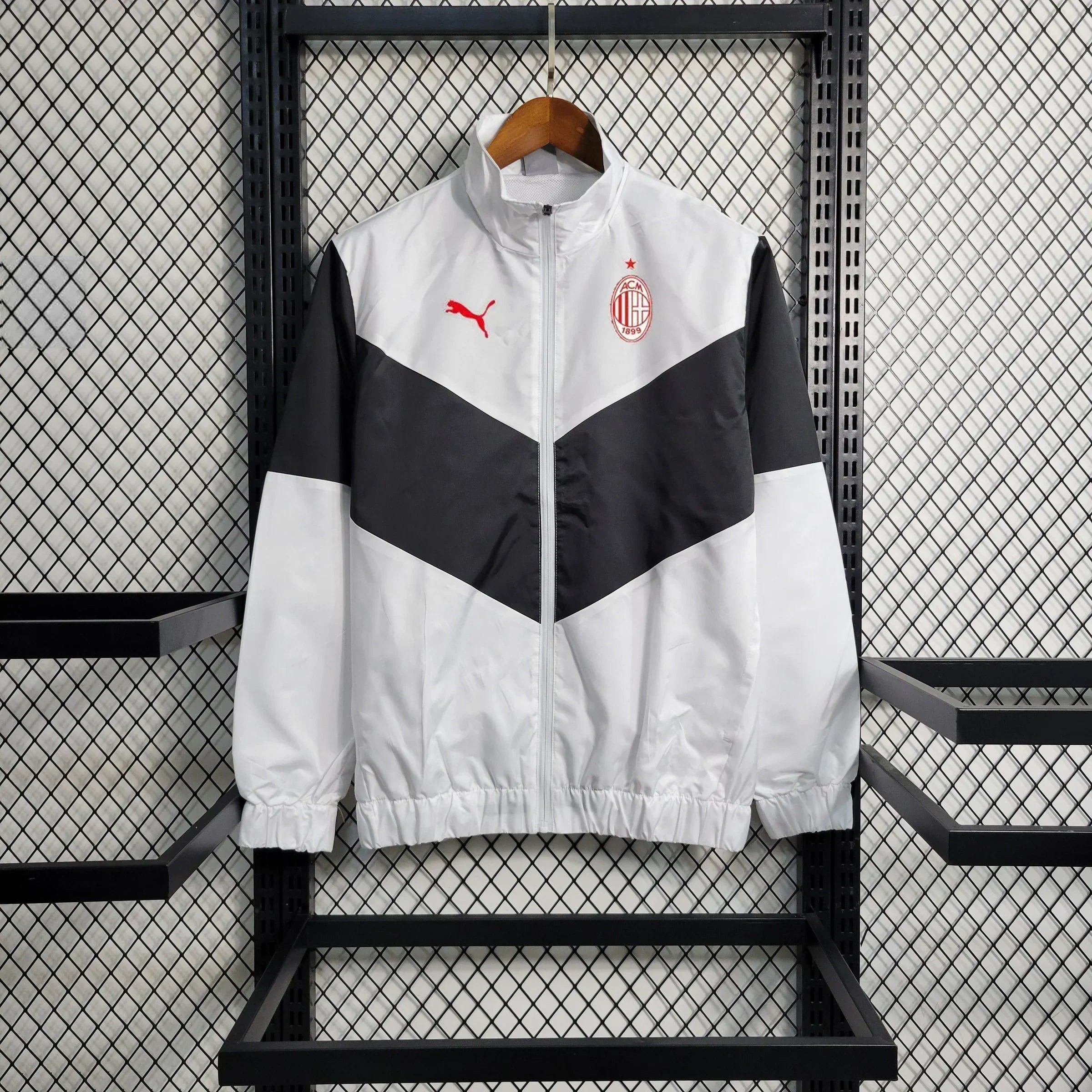 Veste Coupe-Vent Milan 23/24 - Blanche et Noire