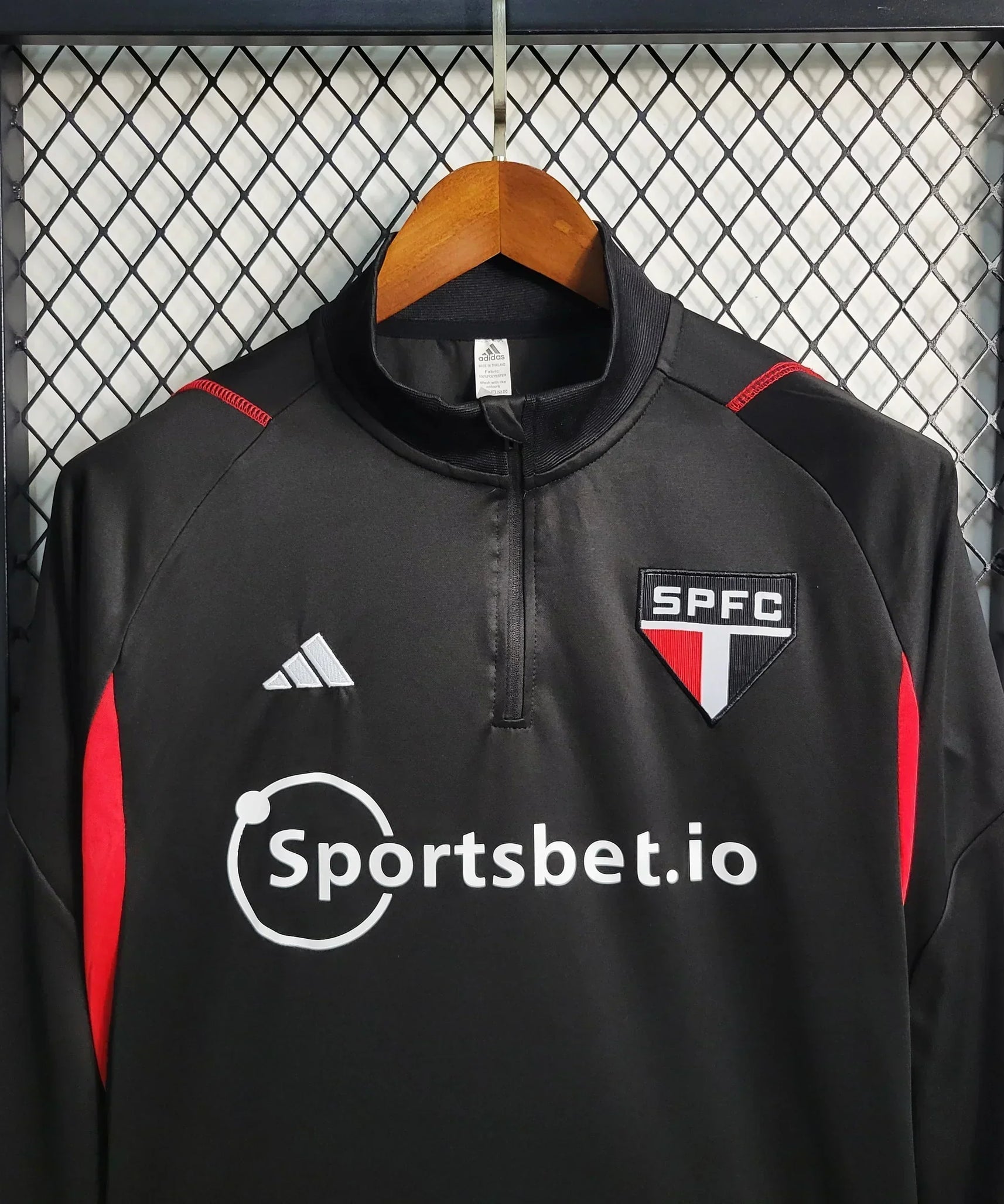 São Paulo Black Windbreaker Jacket 23/24