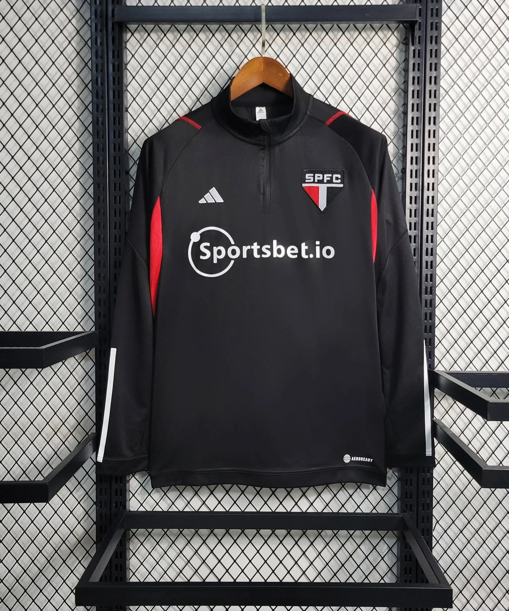 São Paulo Black Windbreaker Jacket 23/24