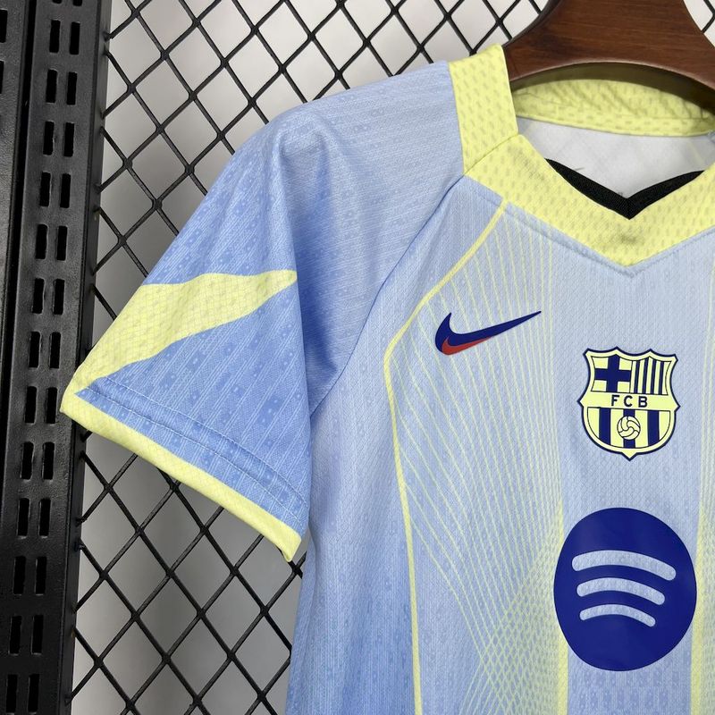 Maillot enfant bleu édition spéciale Barcelone 25-26