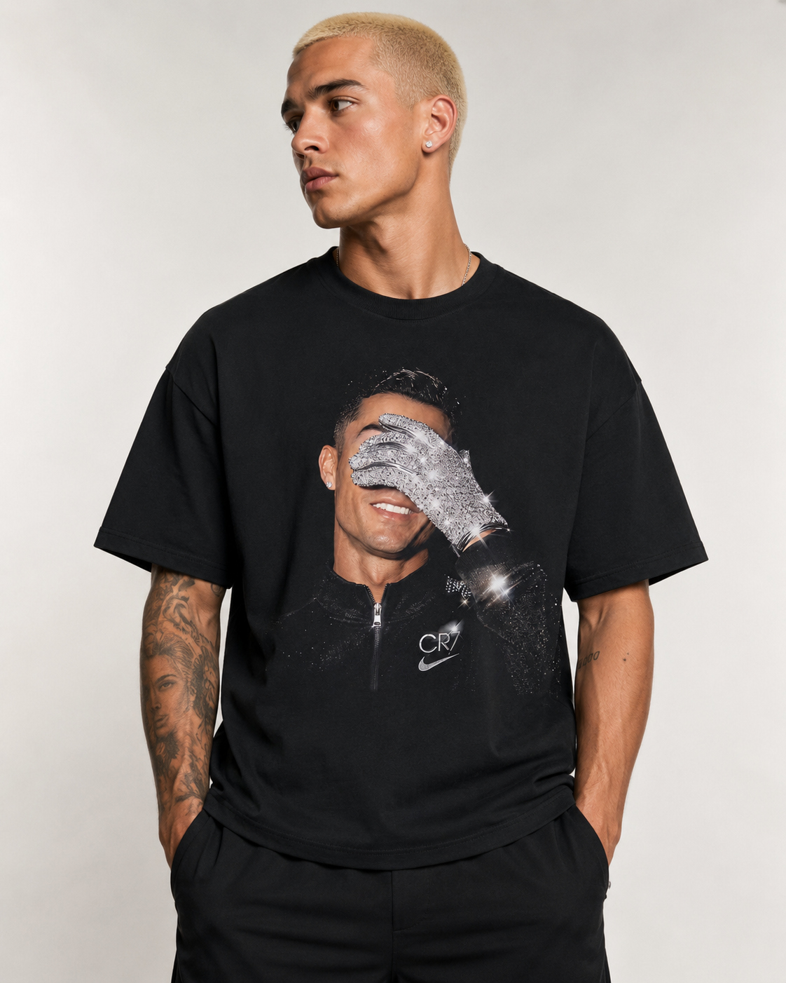 CR7 "Diamond Glove" Oversize-T-Shirt