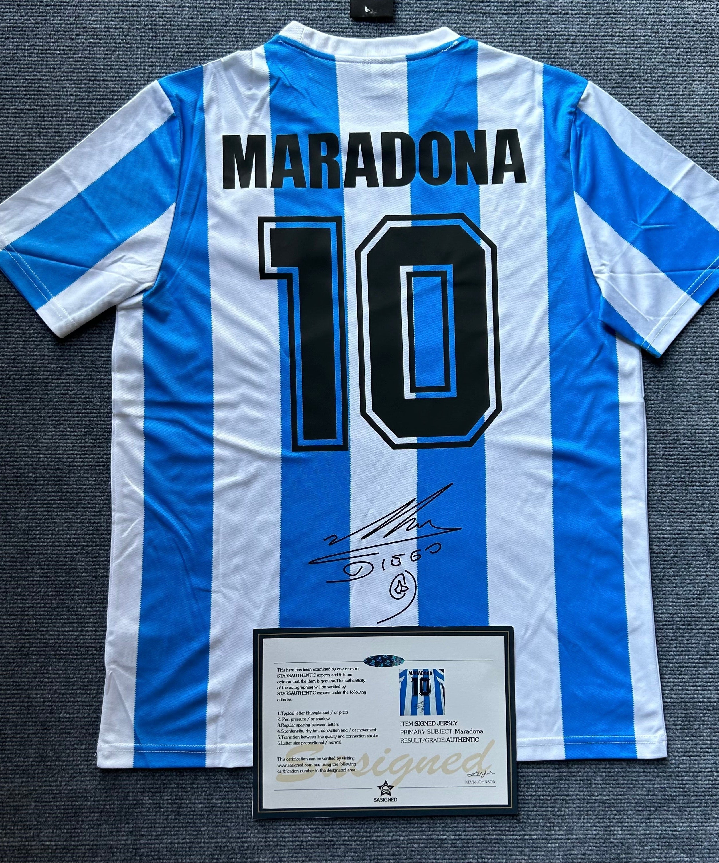 Maillot Signé Argentine « Maradona »