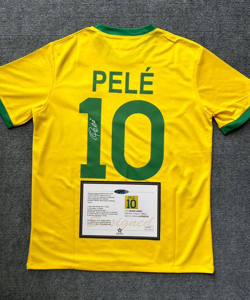 Maillot Signé Brésil « Pelé »