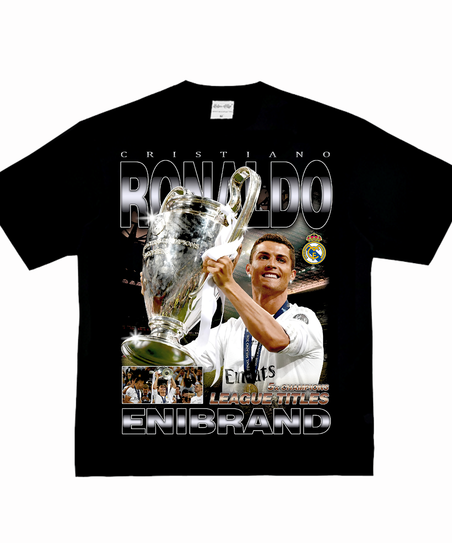 CR7 „König von Europa“ Washed T-Shirt