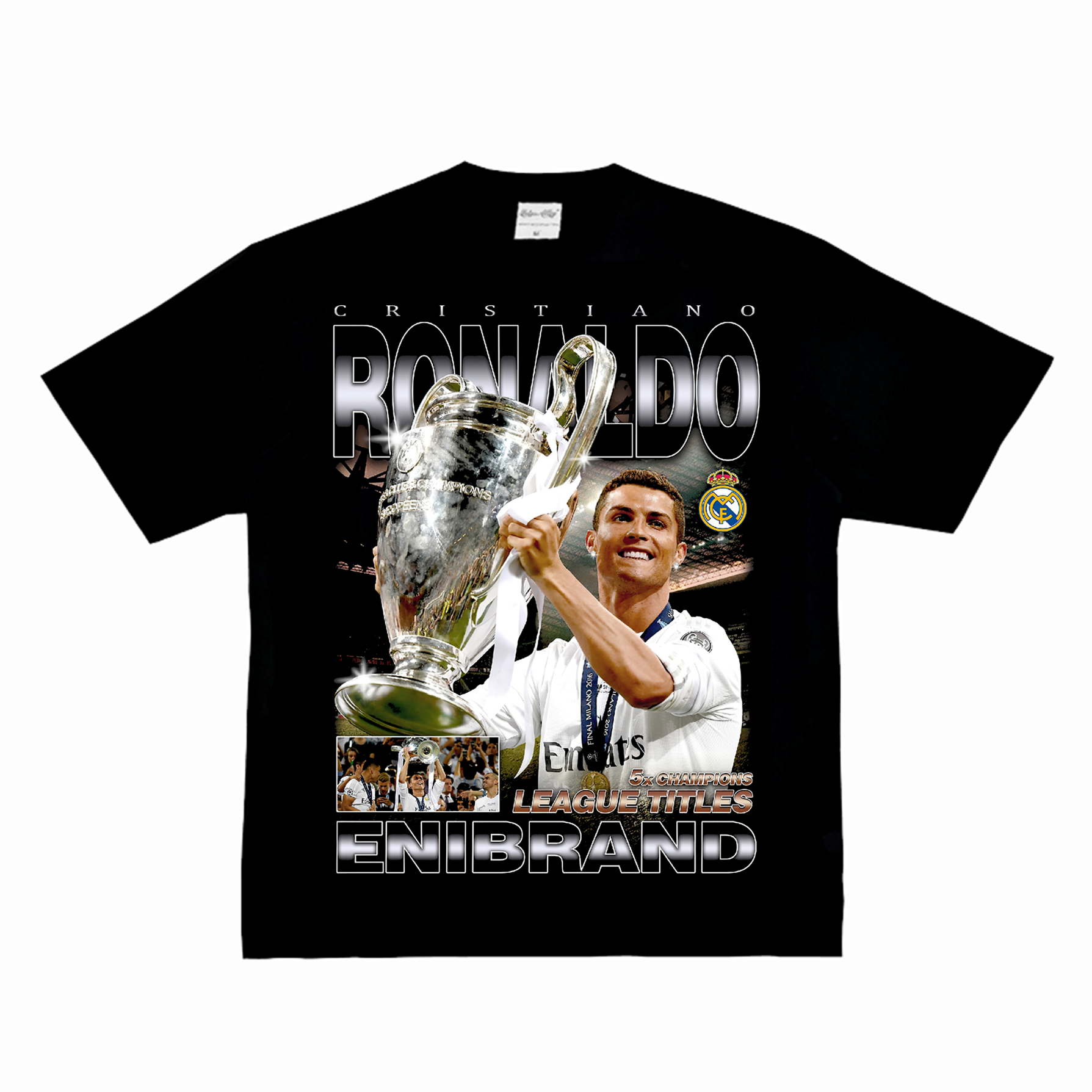 CR7 „König von Europa“ Washed T-Shirt