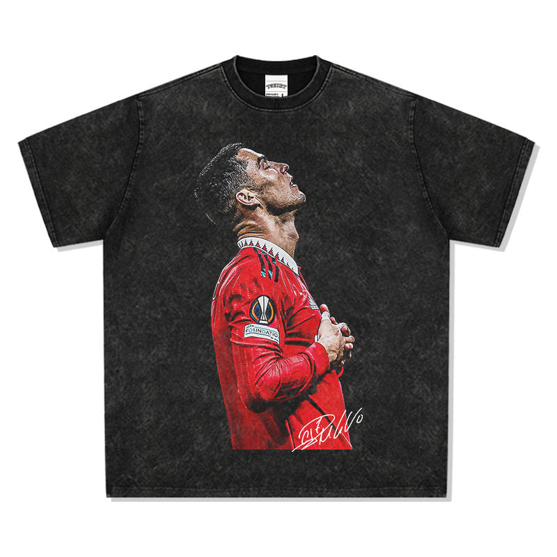 CR7 "Eyes to Heaven" gewaschenes T-Shirt