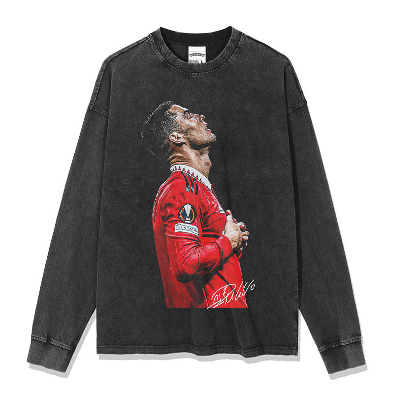 CR7 "Eyes to Heaven" gewaschenes T-Shirt