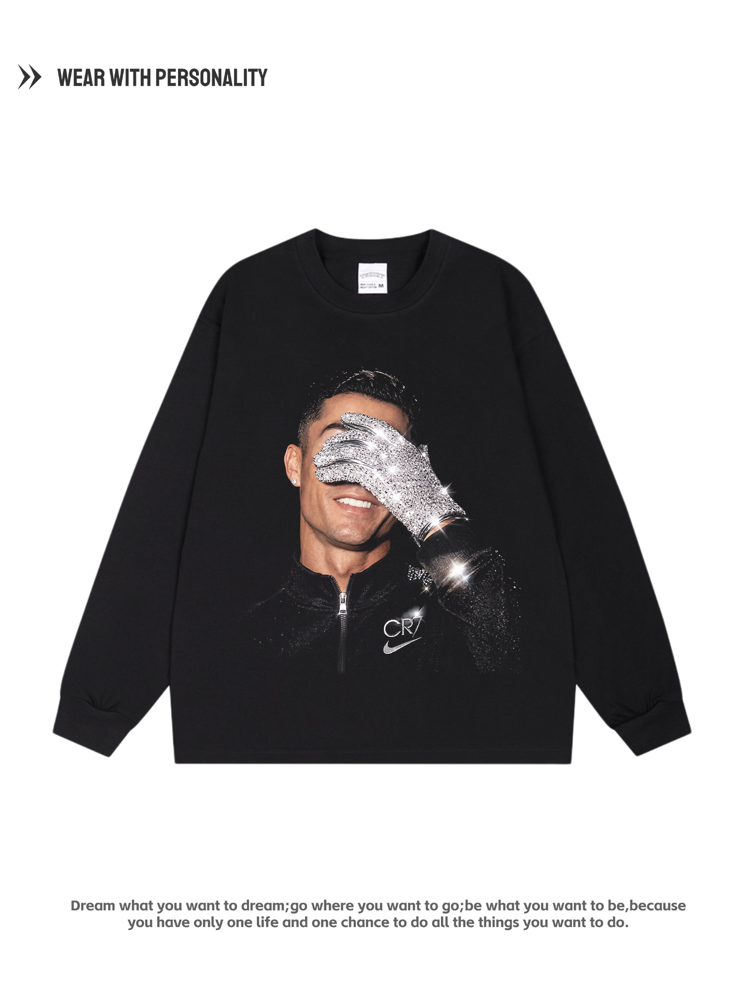 CR7 Diamond Glove Oversized Tee
