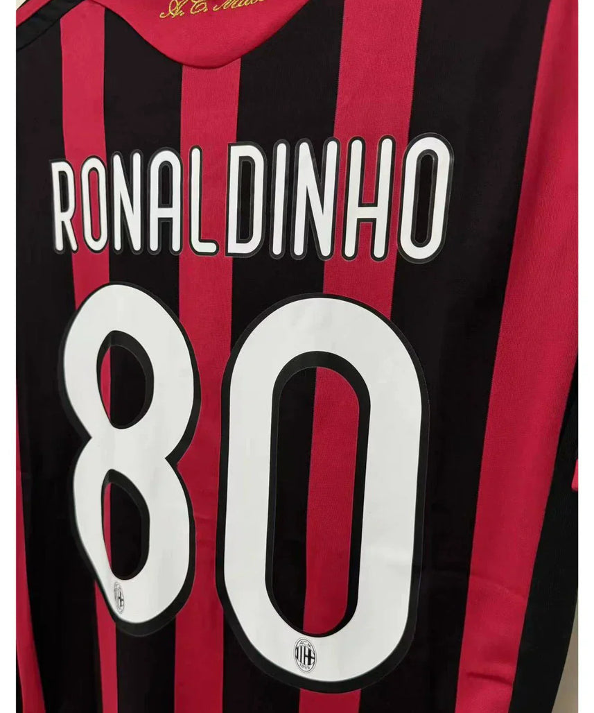Maillot Signé Ronaldinho AC Milan 09-10