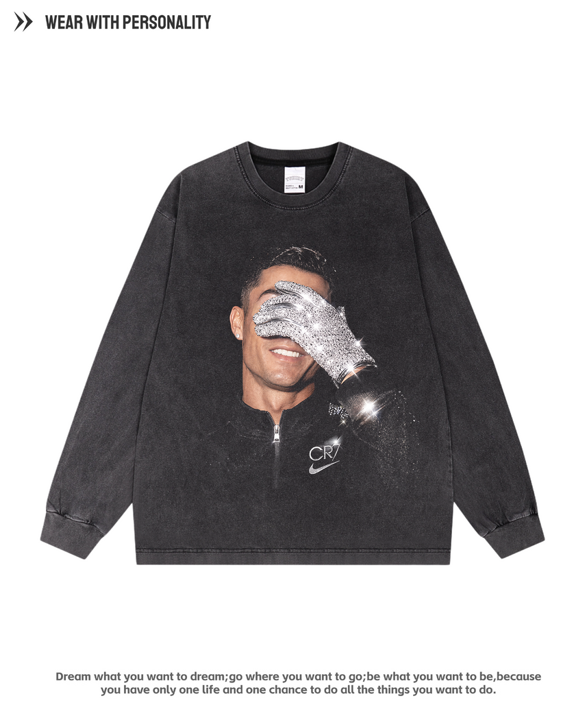 CR7 Diamond Glove Oversized Tee