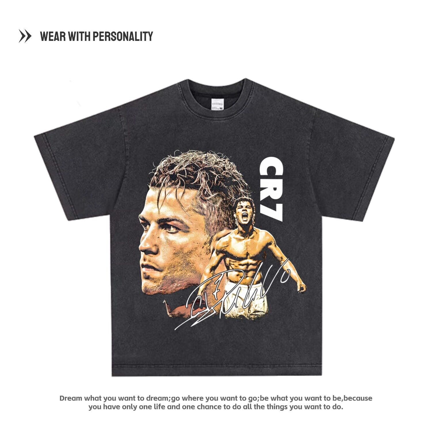 CR7 "Dream Big" Oversized Tee