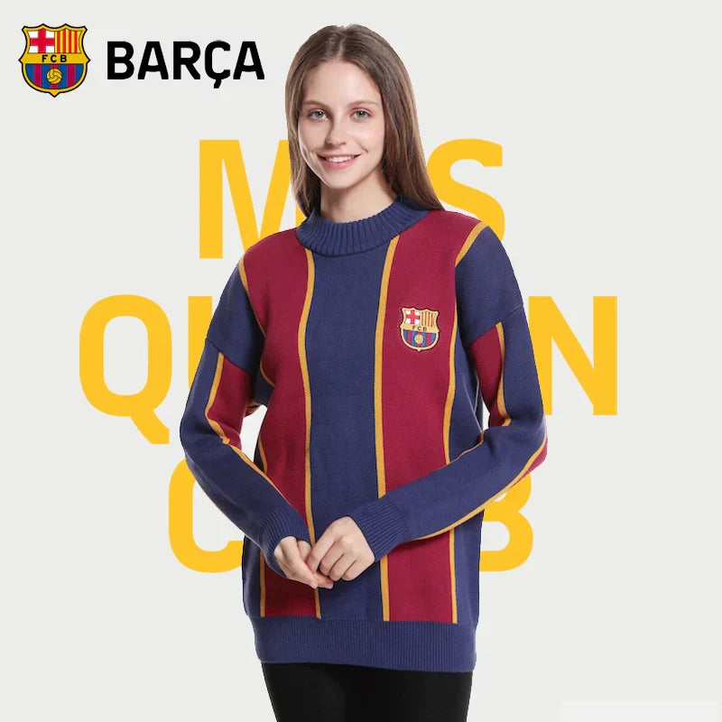 FC Barcelone Pull Tricoté