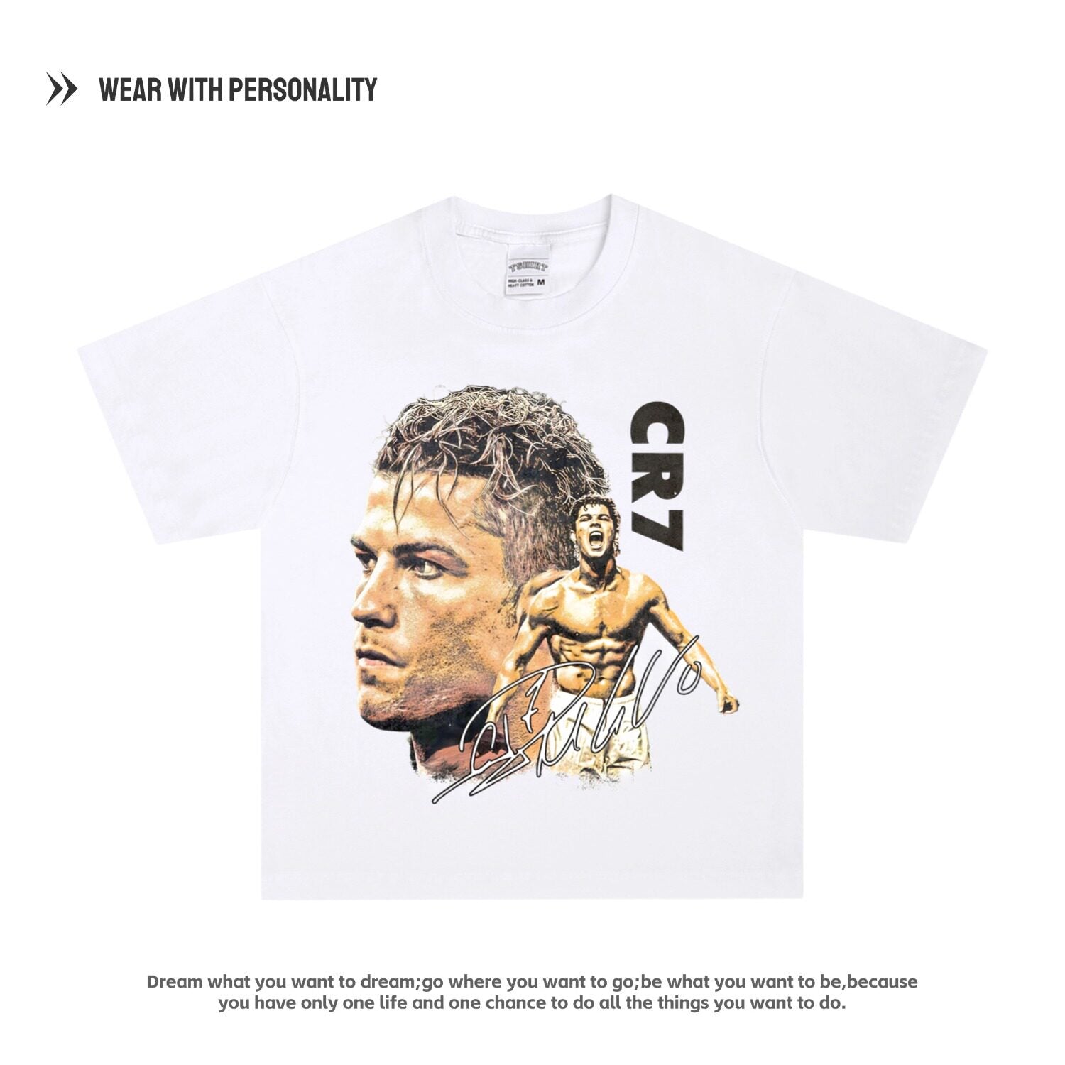 CR7 "Dream Big" Oversized Tee