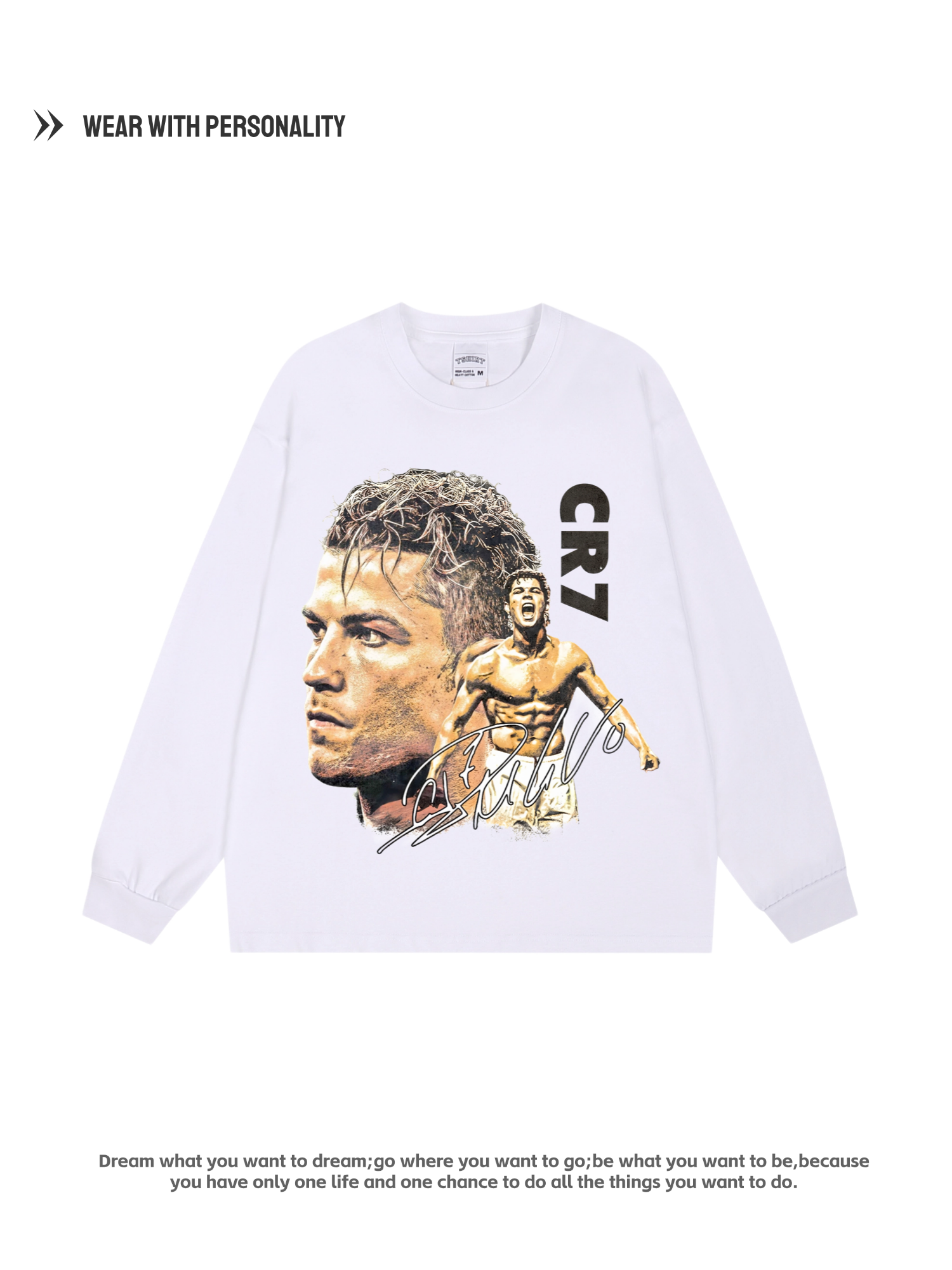 CR7 "Dream Big" Oversized Tee