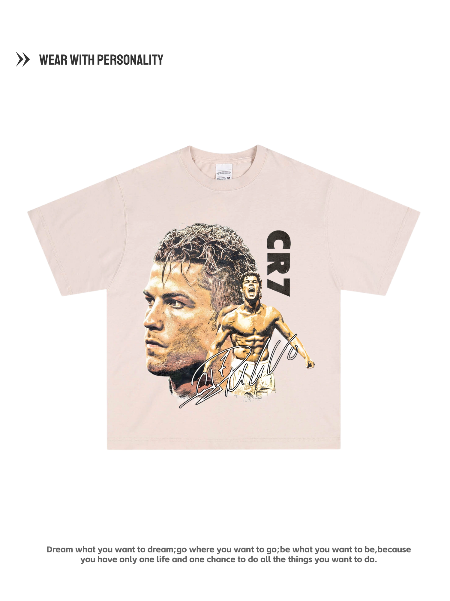 CR7 "Dream Big" Oversized Tee