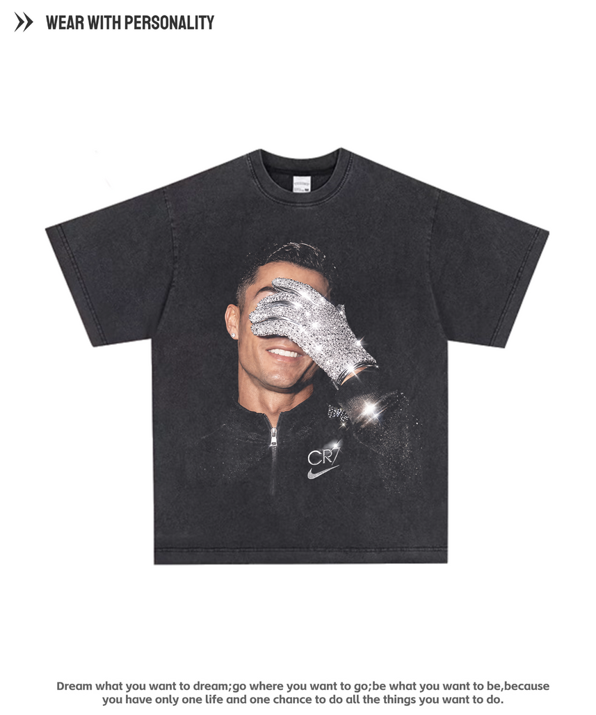 CR7 Diamond Glove Oversized Tee