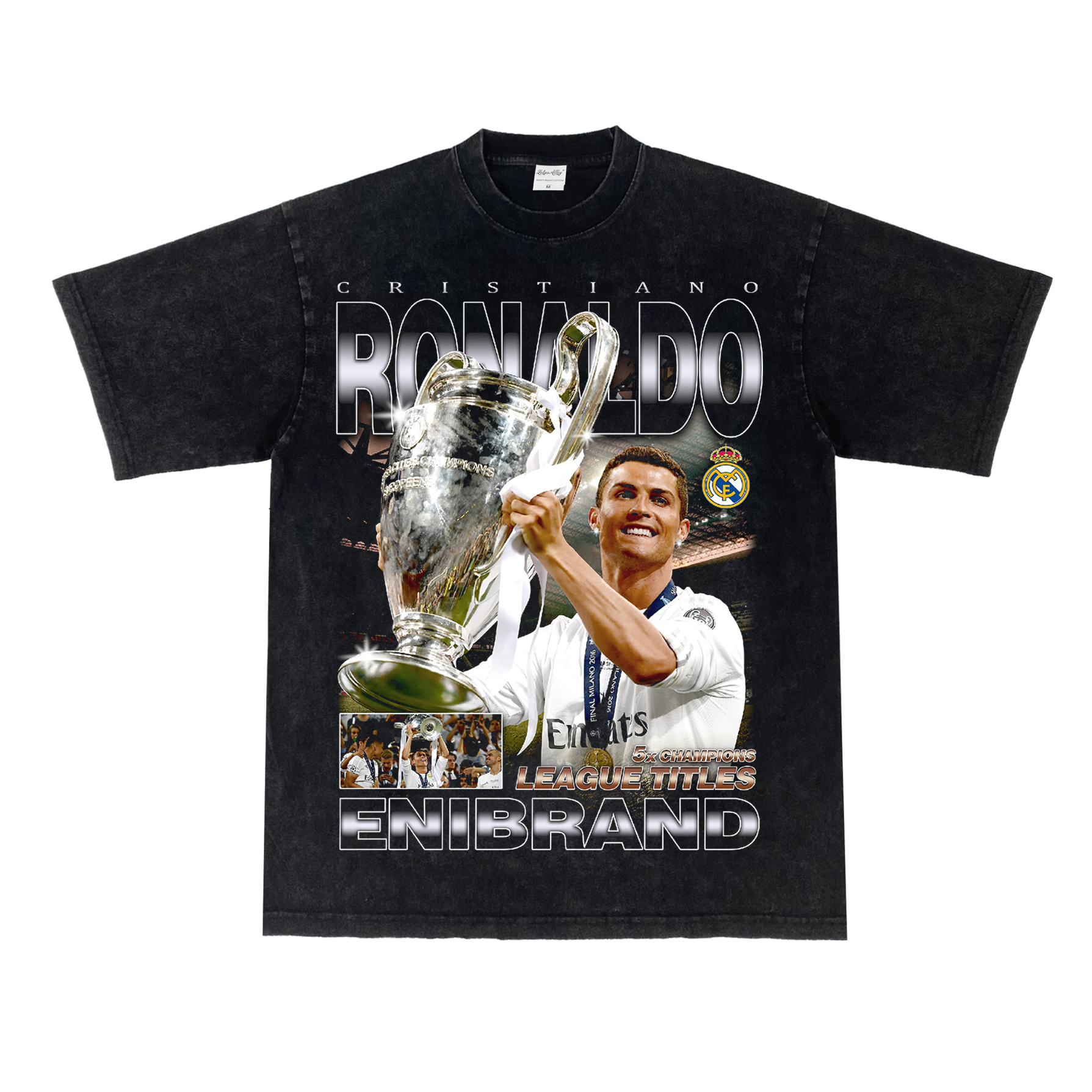 CR7 "King of Europe" Washed Tee