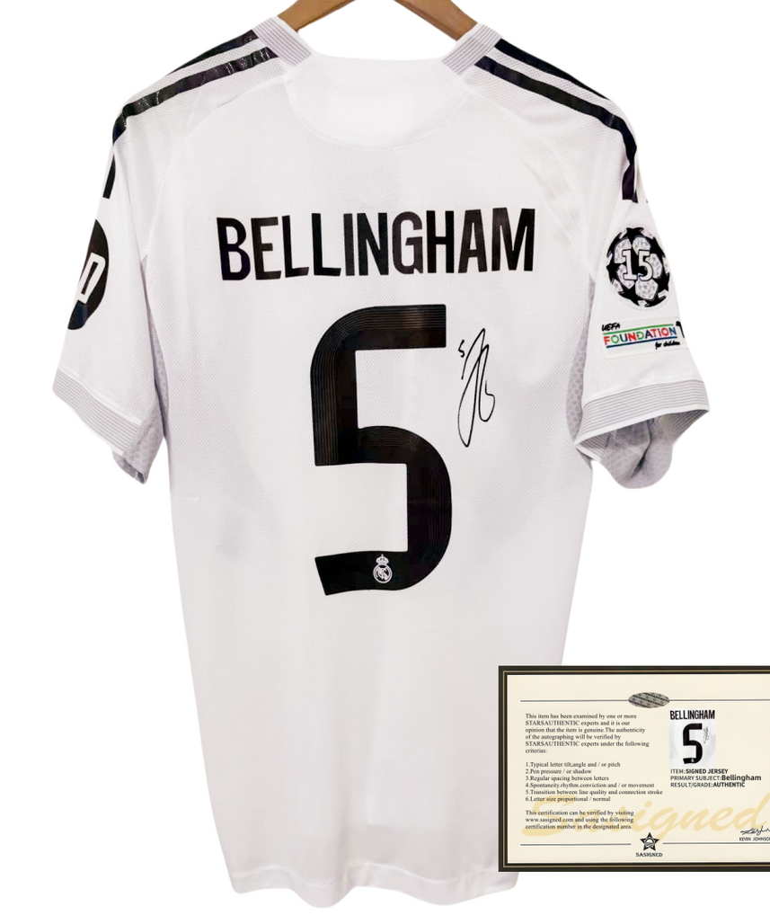 Maillots Signés Bellingham Real Madrid