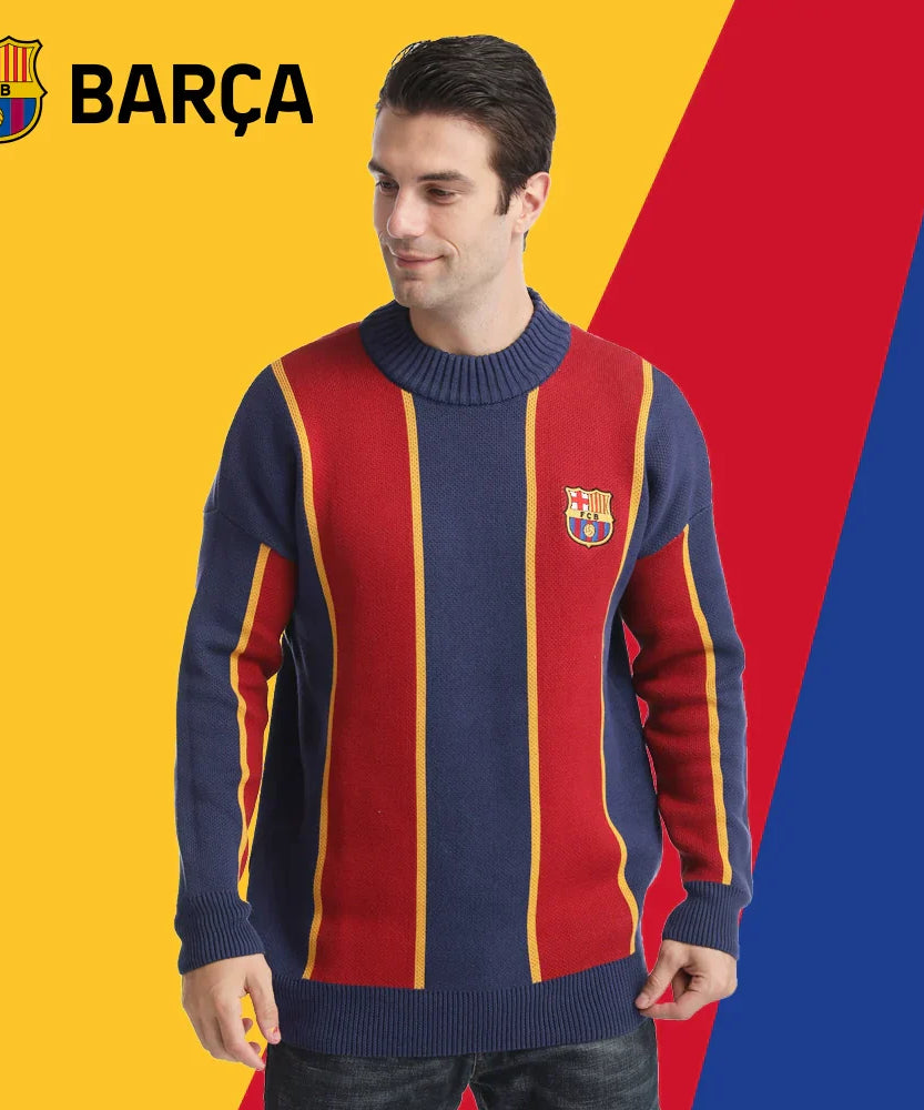 FC Barcelone Pull Tricoté