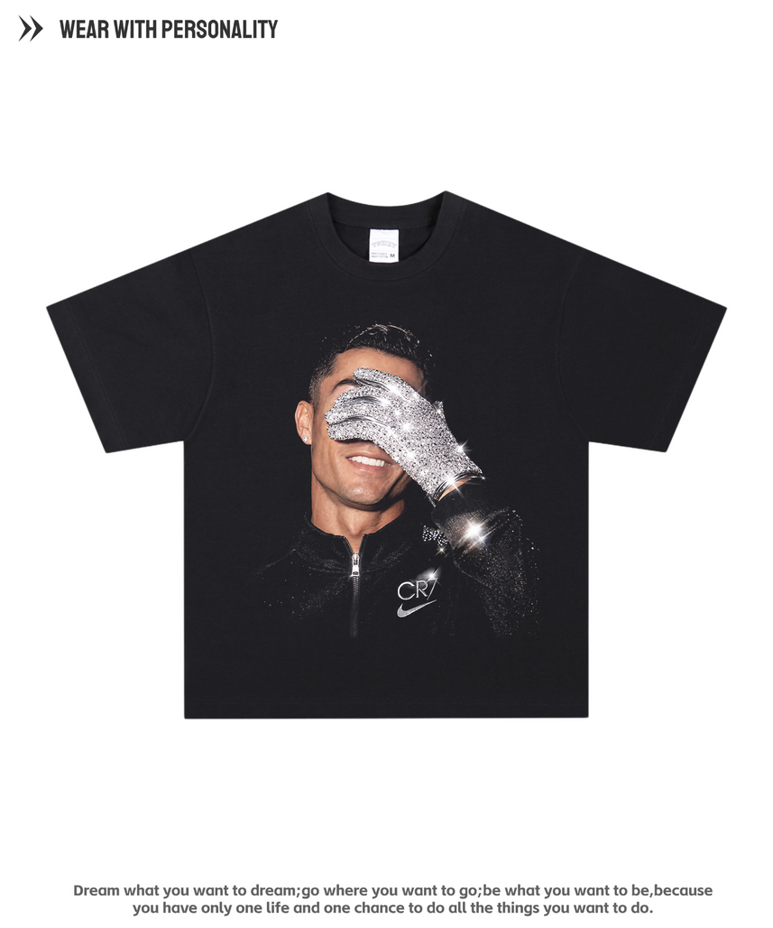 CR7 Diamond Glove Oversized Tee