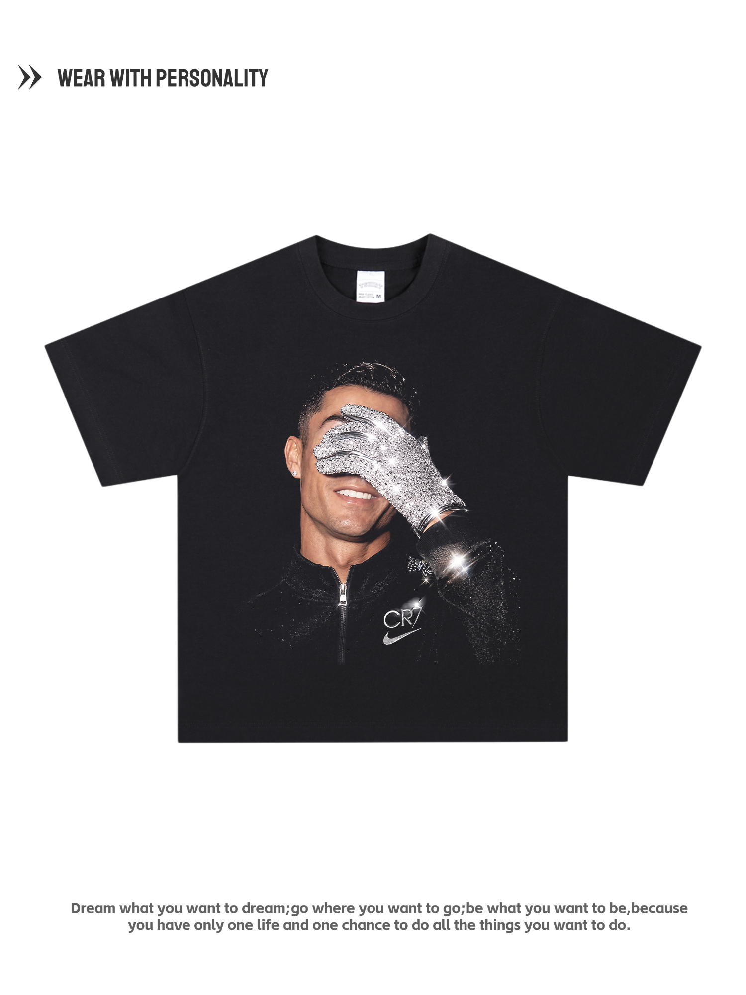 CR7 Diamond Glove Oversized Tee