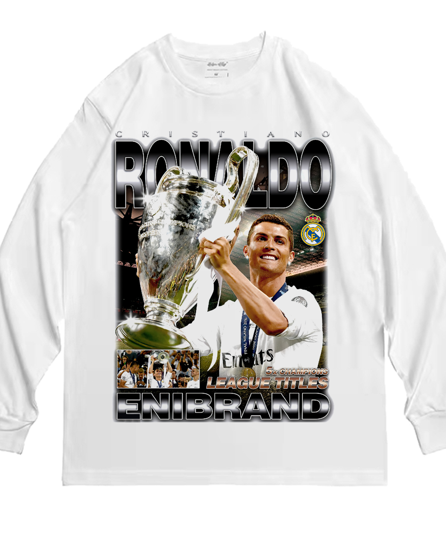 CR7 „König von Europa“ Washed T-Shirt