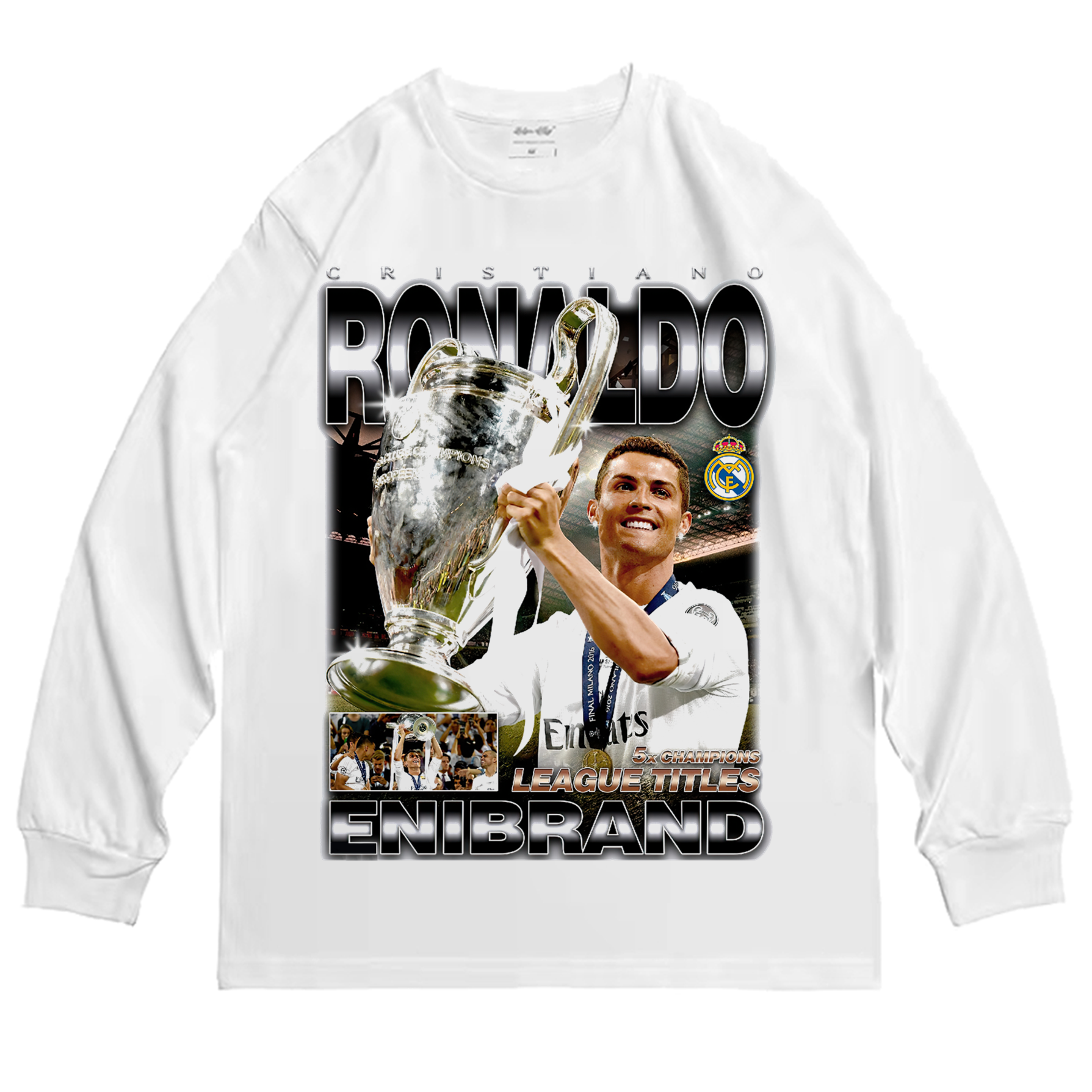 CR7 „König von Europa“ Washed T-Shirt