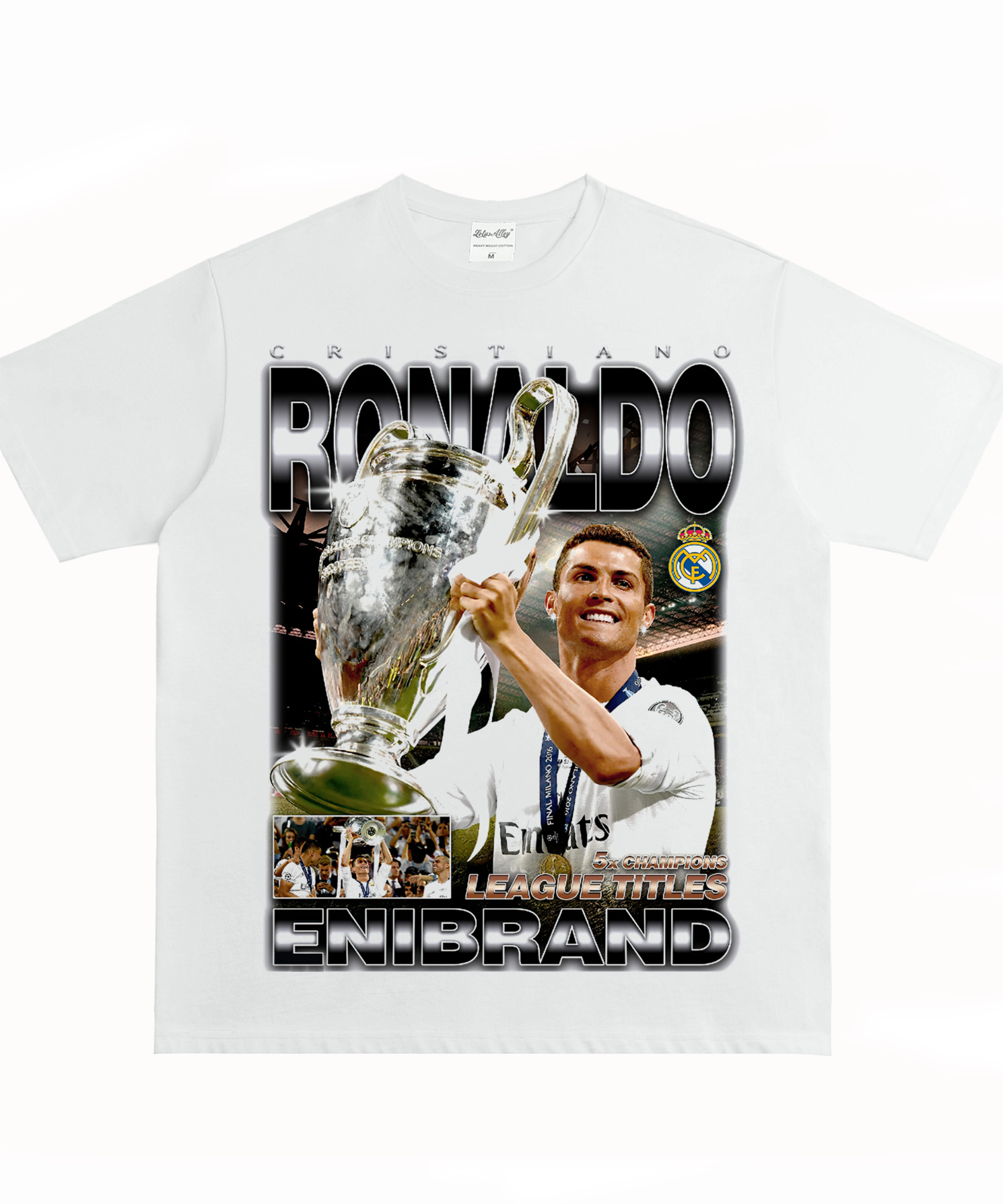 CR7 „König von Europa“ Washed T-Shirt