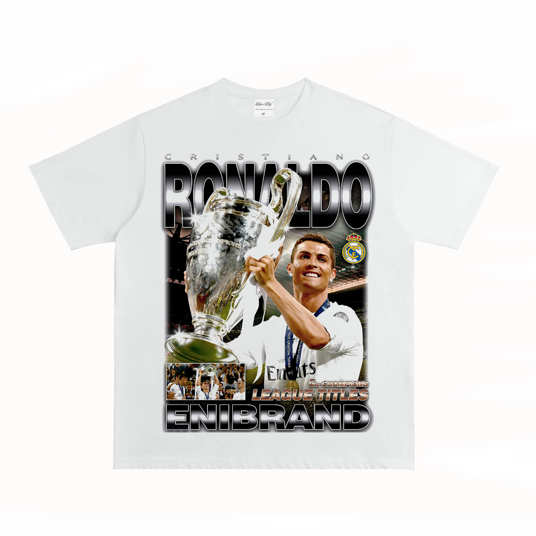 CR7 „König von Europa“ Washed T-Shirt