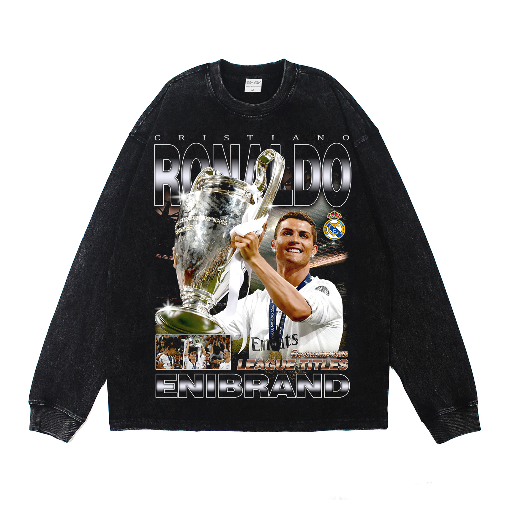 CR7 "King of Europe" Washed Tee