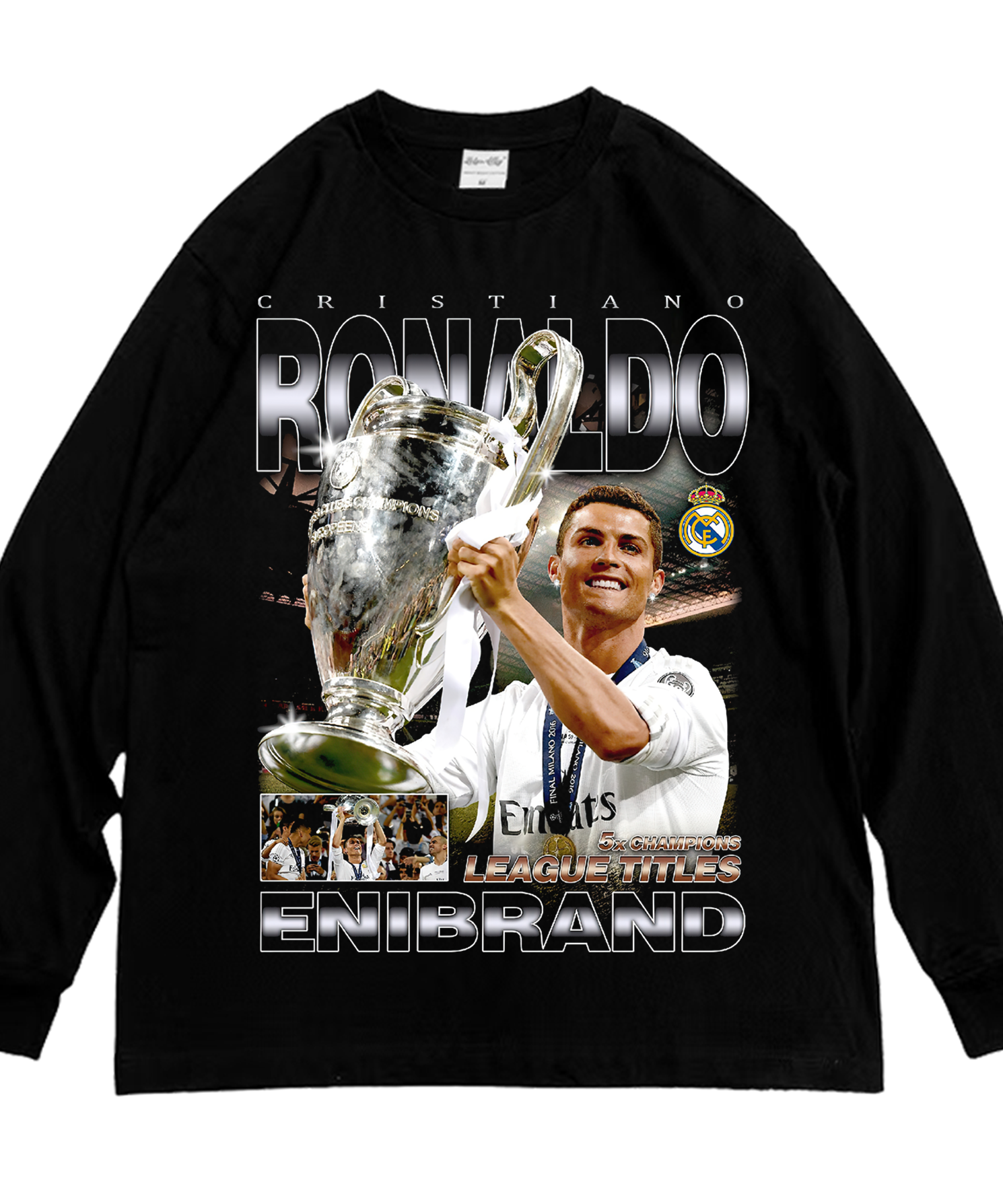 CR7 „König von Europa“ Washed T-Shirt