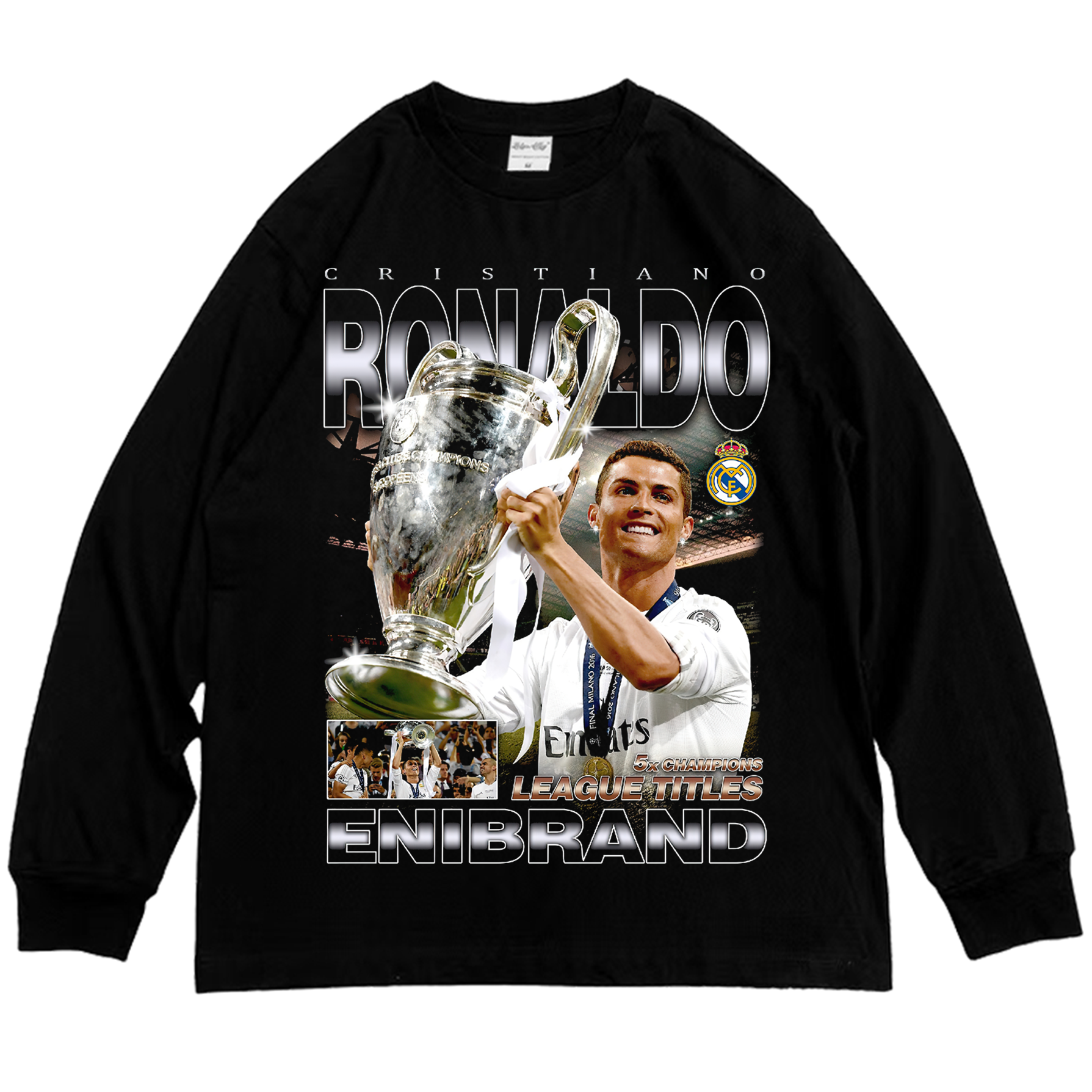 CR7 „König von Europa“ Washed T-Shirt
