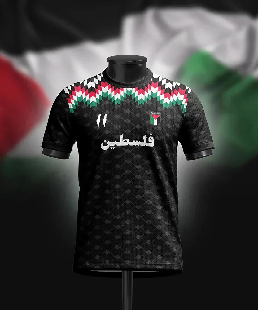 Palestine Football Jersey T Shirts Summer Fashion Short Sleeve Palestinian Flag 3D Print Tshirt Casual O Neck Loose Men Tee Tops freepalstine