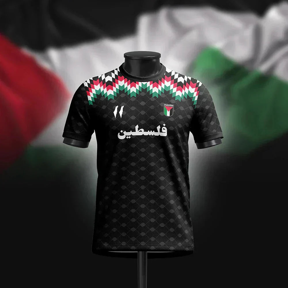 Palestine Football Jersey T Shirts Summer Fashion Short Sleeve Palestinian Flag 3D Print Tshirt Casual O Neck Loose Men Tee Tops freepalstine