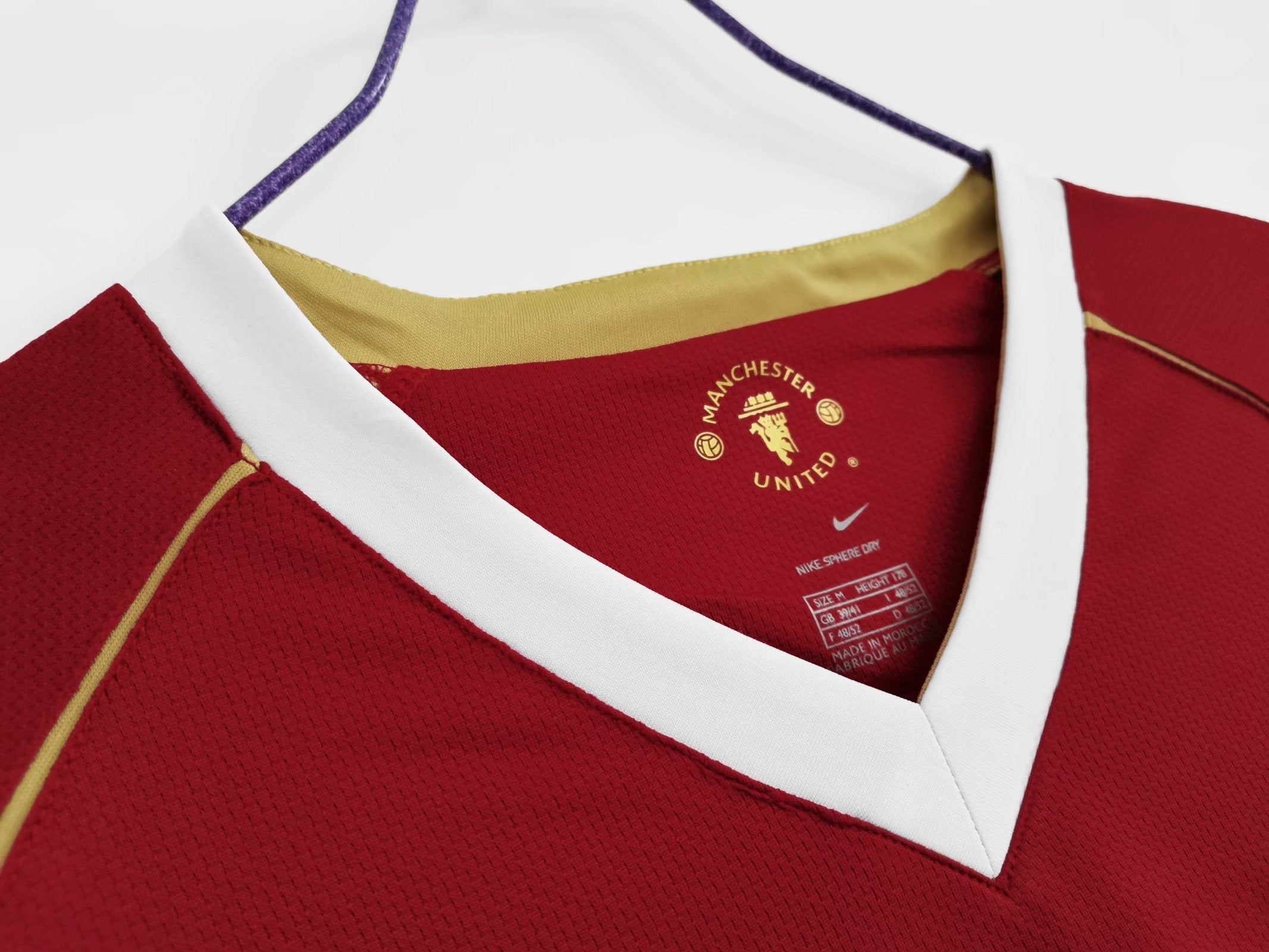 Manchester United 2006-2007 Maillot Domicile Manches Longues