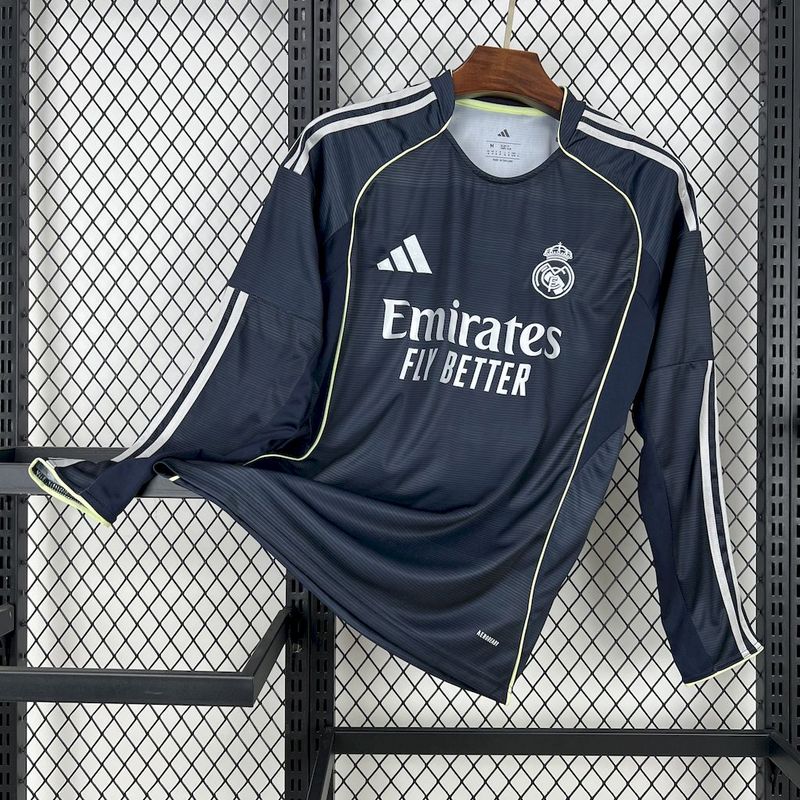Maillot extérieur manches longues Real Madrid 25-26