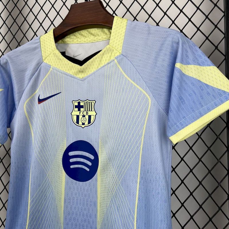 Maillot enfant bleu édition spéciale Barcelone 25-26
