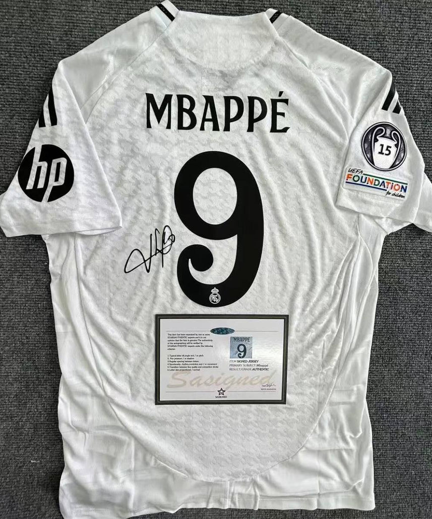 Maillot Signé Real Madrid « Mbappé »