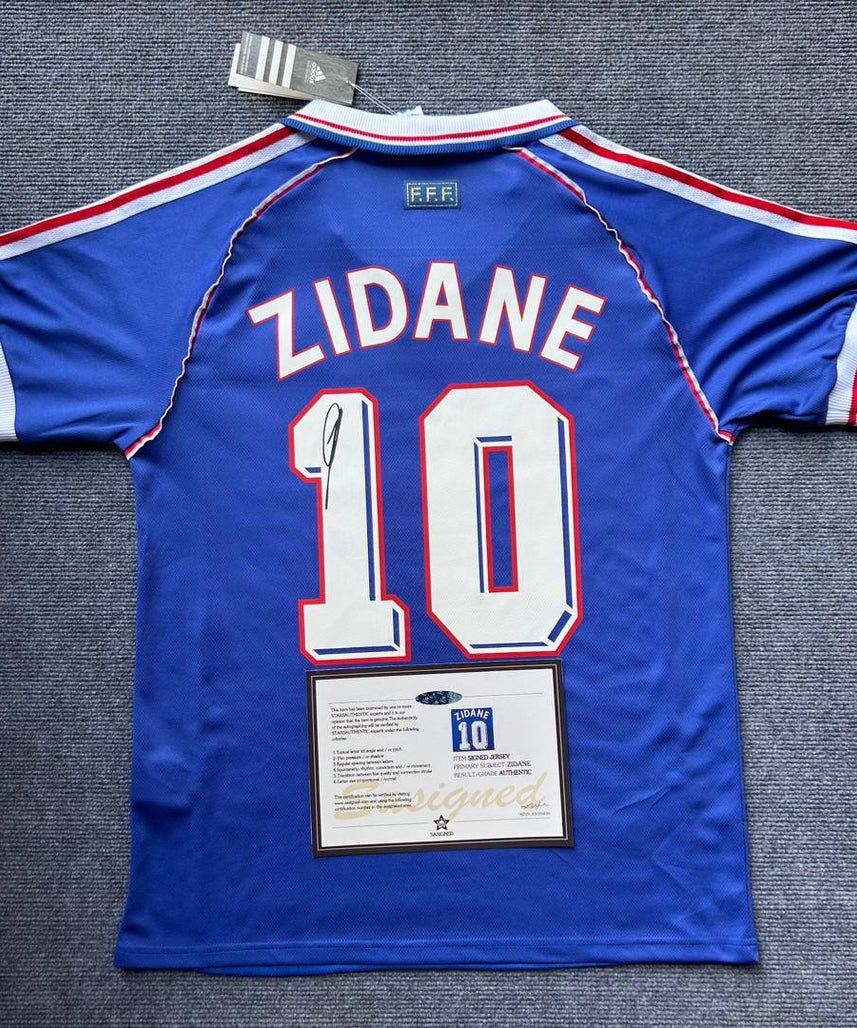 Maillot Signé France « Zidane »